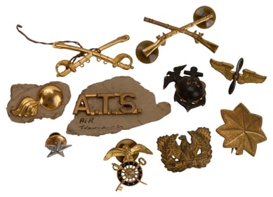 WWII US Military Officer Insignias +