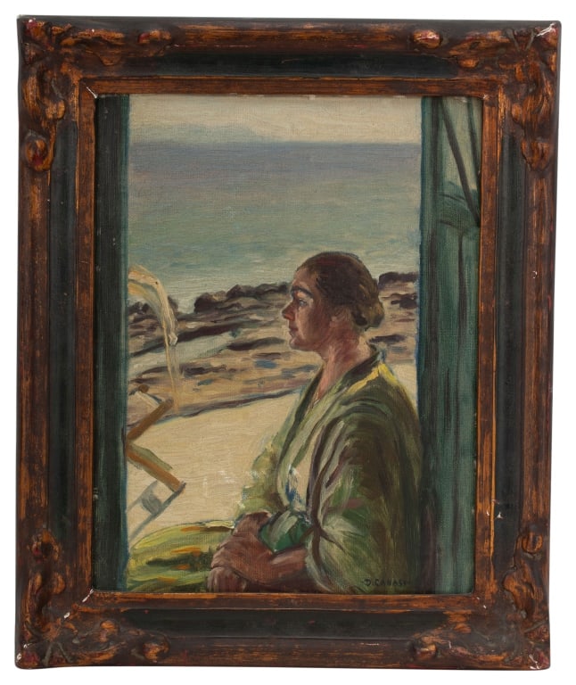 Dante M. Canasi - Antique Signed Oil Portrait (1 of 7)