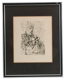 Salvador Dali "El Cid" Etching Signed in Plate