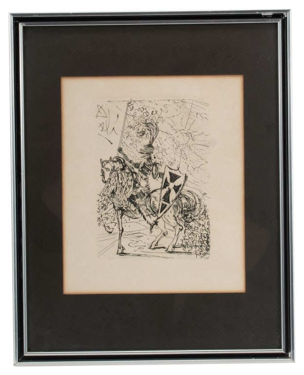 Salvador Dali "El Cid" Etching Signed in Plate (1 of 5)