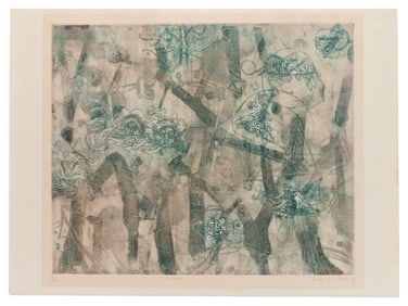 Shoichi Hasesawa - Signed Aquatint "Hiver" Etching