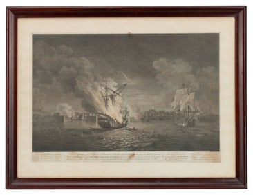 1771 Pierre Canot 'Burnt the Prudent' Engraving