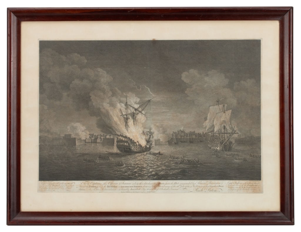 1771 Pierre Canot 'Burnt the Prudent' Engraving (1 of 8)