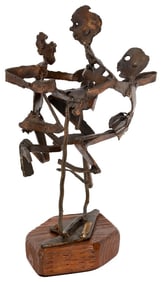 Howard DeMyer Signed Brutalist Figural Sculpture