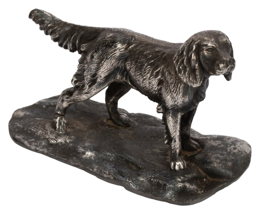 Irish Setter Pointer Dog Sculpture Metal Figurine (1 of 9)