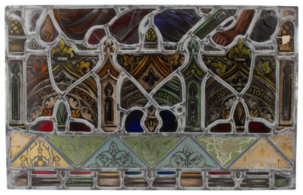 Leaded and Stained Glass Window