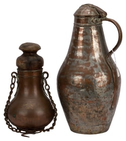 Antique Hammered Copper Water Vessels