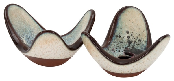 Roche Studio Pottery Mid-Century Candlesticks