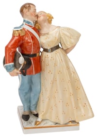 Royal Copenhagen "Soldier and Princess" Figurine