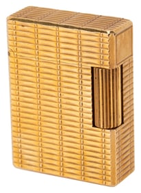 S.T. Dupont Gold Plated Gas Briquet Lighter ET8773