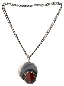 Hurst Kingsbury Sterling MCM Pendant Necklace