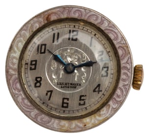Leicht-Mayer Sterling Guilloche Pendant Watch