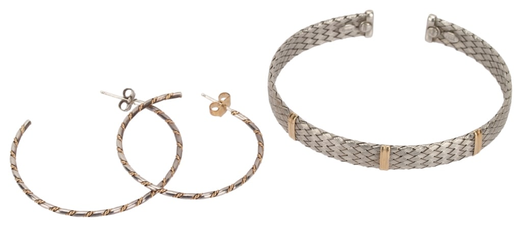 Italian Dyadema Sterling 14K Gold Two-Tone Jewelry (1 of 7)