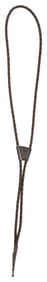 La Cucaracha Mexico Silver & Leather Letter R Bolo