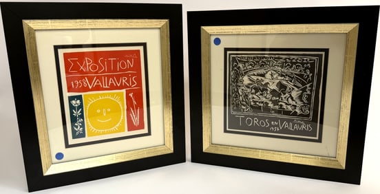 1959 Pablo Picasso Original Lithographs with COA