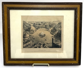 1863 New York Central Park Historic Map Lithograph