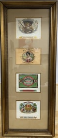 Vintage Cuban Cigar Box Labels Wall Art