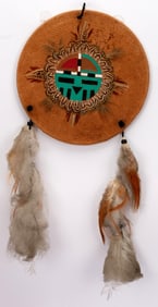 Signed Native American Kachina Spirit Shield