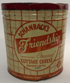 Schanback Friendship Dairies Cottage Cheese Tin