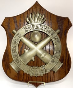 US Army Ordnance Corps Firefighter Plaque