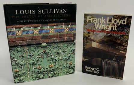 Robert Twombly Signed Architecture Books