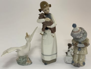 Lladro Porcelain Figurine Grouping