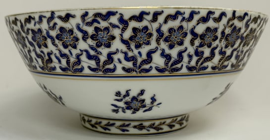 Antique Fischer & Mieg Bohemian Porcelain Bowl