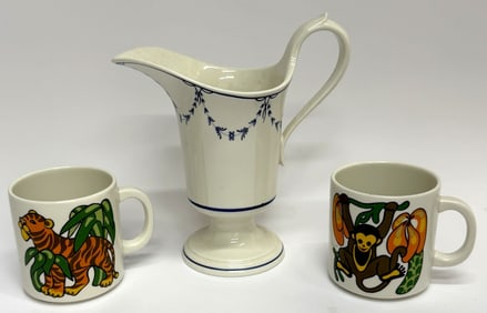 Villeroy & Boch Porcelain Decanter & Wildlife Mugs
