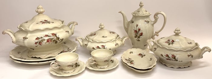 Rosenthal Moss Rose Pompadour China Set