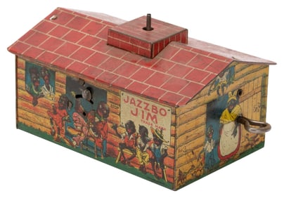 1920s Black Americana Tin Litho Wind-Up Toy