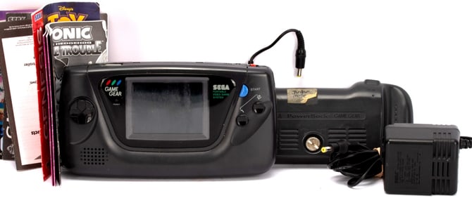 1990 Sega Game Gear Handheld Console & Games