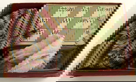 Antique Loto Game Box Set McLaughlin Bros. NY USA