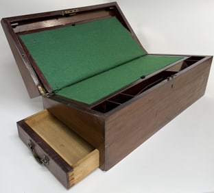 Antique Mahogany Traveling Writing Desk