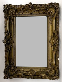 Antique Baroque-style Gypsum Mirror