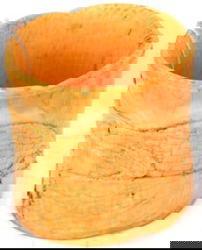 Carved Ox Bone Alligator Cuff Bracelet Signed