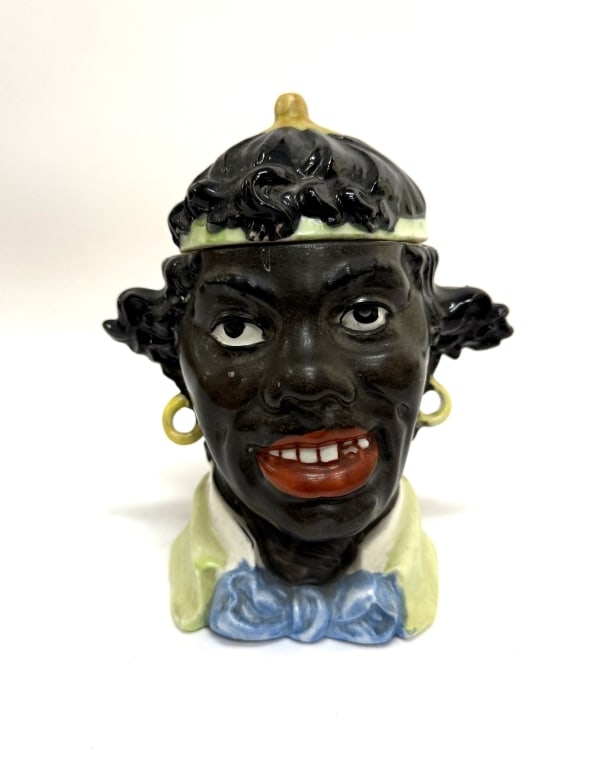 Antique Black Americana Tobacco Jar (1 of 9)