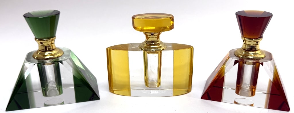 Mid-Century Modern Crystal Perfume Bottles (1 of 6)
