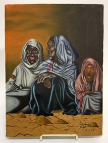 TL Counts Signed Oil Portrait on Canvas