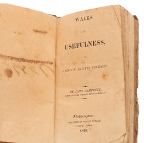 1819 John Campbell Antique London Hardcover Book