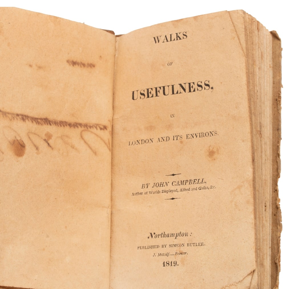 1819 John Campbell Antique London Hardcover Book (1 of 6)