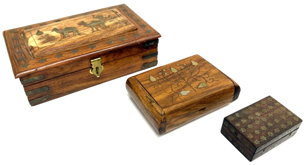 Handmade Indian Rosewood Boxes (1 of 7)
