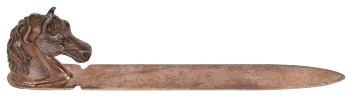 Silver Plated Figural Horse Head Letter Opener