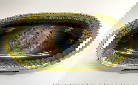 Cico Bavaria Woman & Cherubs Porcelain Oval Dish