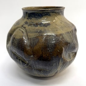 Arts & Crafts Style Signed Art Pottery Vase