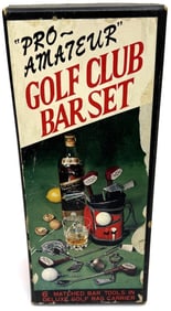 1970s "Pro-Amateur" Golf Club Bar Tool Set