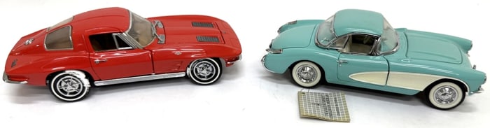 Franklin Mint 1:24 Corvette Diecast Car Models