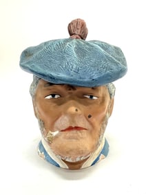 1890s Antique LPW French Majolica Figural Humidor