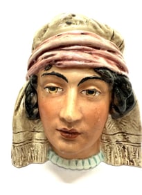 Antique Figural Humidor Tobacco Jar