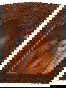 Abdul Aziz - Portrait Painting of Two Girls