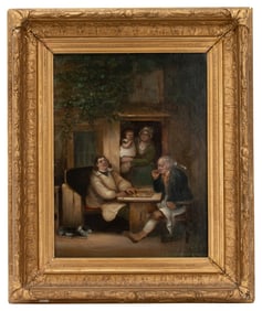 Playing at Draughts (after John Burnet) Painting